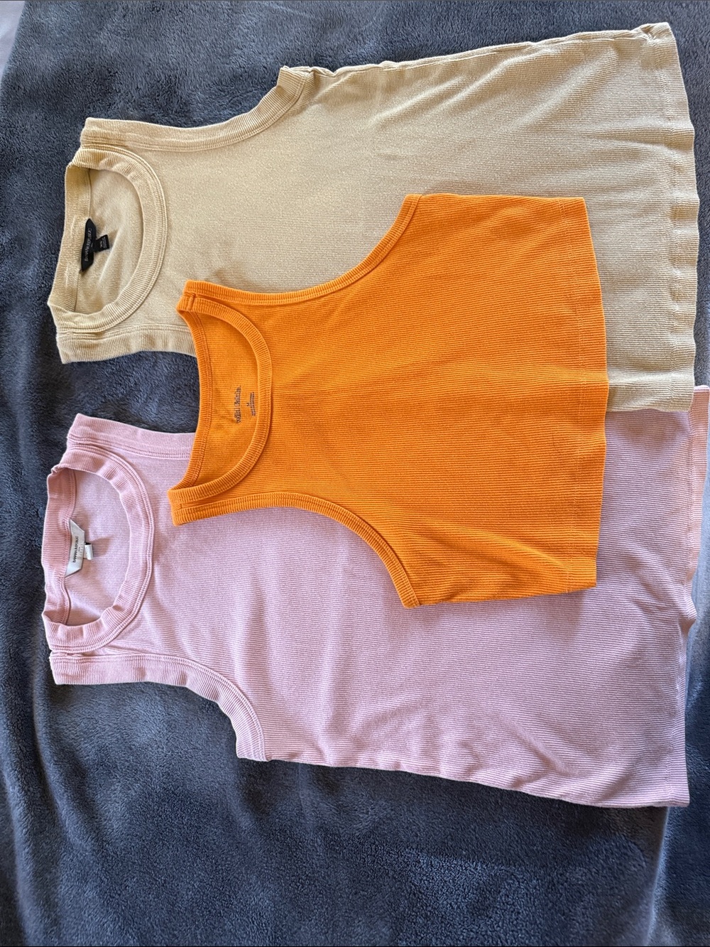 Banana Republic Womens Xs Ribbed Tank Tops and one M wild fable cropped tank.